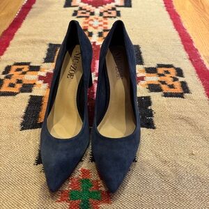 Nic+Zoe blue suede pumps size 8